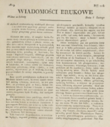 Wiadomości Brukowe. Nr 114 (1819)