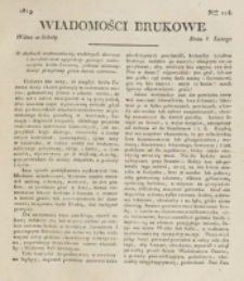 Wiadomości Brukowe. Nr 116 (1819)