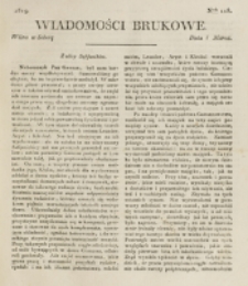 Wiadomości Brukowe. Nr 118 (1819)
