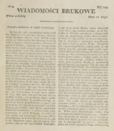 Wiadomości Brukowe. Nr 129 (1819)