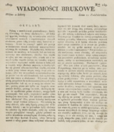 Wiadomości Brukowe. Nr 149 (1819)