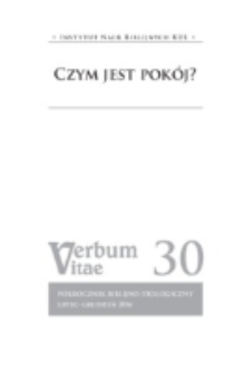 Verbum Vitae. Nr 30 (2016). Strona tytułowa