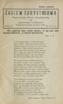 Żagiew Chrystusowa : pismo poświęcone budzeniu życia religijnego. R. 4, no 10/12 (1928)
