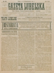 Gazeta Lubelska : pismo rolniczo-przemysłowo-handlowe i literackie. R. 24, nr 229 (1899)