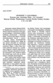 Opowieść o człowieku.