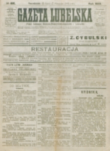 Gazeta Lubelska : pismo rolniczo-przemysłowo-handlowe i literackie. R. 30, nr 166 (1905)