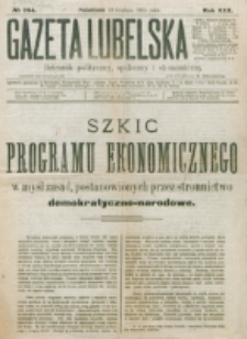 Gazeta Lubelska : pismo rolniczo-przemysłowo-handlowe i literackie. R. 30, nr 264 (1905)