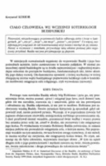 Ciało człowieka we wczesnej soteriologii buddyjskiej.