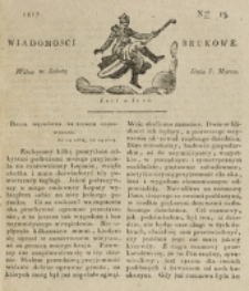 Wiadomości Brukowe. Nr 13 (1817)
