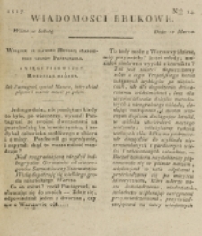 Wiadomości Brukowe. Nr 14 (1817)