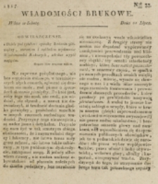 Wiadomości Brukowe. Nr 33 (1817)