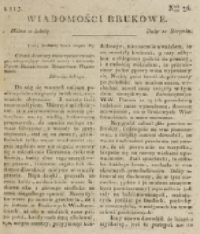 Wiadomości Brukowe. Nr 36 (1817)