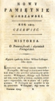 Nowy Pamiętnik Warszawski : [dziennik historyczny, polityczny, tudzież nauk i umiejętności]. T. 18 (czerwiec 1805)
