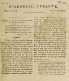 Wiadomości Brukowe. Nr 49 (1817)