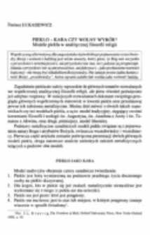 Piekło - kara czy wolny wyb&oacute;r? Modele piekła w analitycznej filozofii religii.