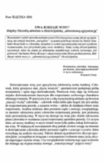 Dwa rodzaje winy? Między filozofią adwentu a chrześcijańską "adwentową egzystencją".