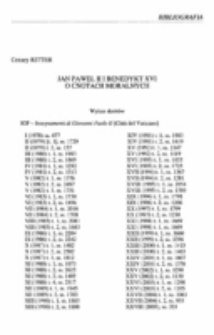 Jan paweł II i Benedykt XVI O cnotach moralnych.