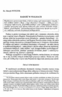 Radośc w Psalmach.