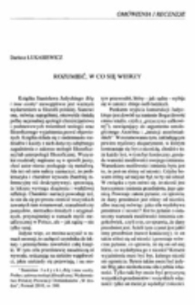Rozumieć, w co się wierzy.