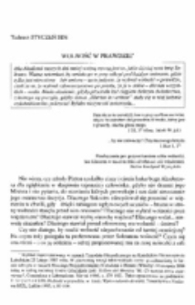 Wolność w prawdzie.