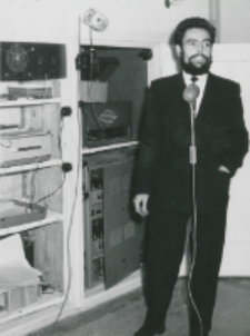 Speaker na uroczystościach 40-lecia : Janusz Kolasa - student IV r. historii.