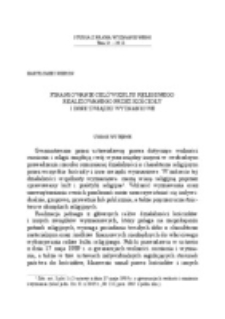 Finansowanie cel&oacute;w kultu religijnegorealizowanego przez kościołyi inne związki wyznaniowe.