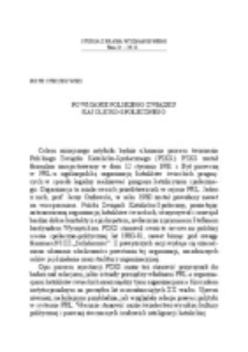 Powstanie Polskiego Związku Katolicko-Społecznego.
