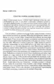 Czas we wsp&oacute;łczesnej fizyce.