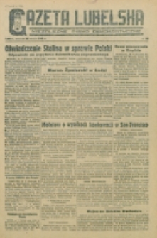 Gazeta Lubelska. R. 1, nr 92 (1945)