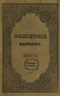 Pamiętnik Naukowy. T. 3, z. 8 (1837)