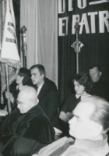 Inauguracja roku akademickiego 1965/1966 : Senat na podium