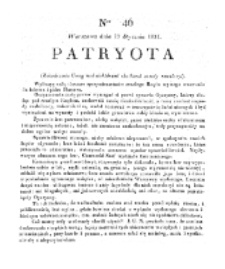 Patryota. 1831, nr 46 (19 Stycznia)