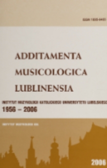 Instytut Muzykologii Katolickiego Uniwersytetu Lubelskiego 1956-2006