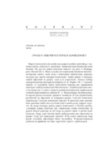 Uwagi o niekt&oacute;rych typach konieczności.