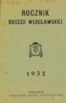 Rocznik Diecezji Włocławskiej na Rok 1932