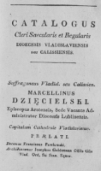 Catalogus Cleri Saecularis ac Regularis Dioecesis Vladislaviensis seu Calissiensis 1826