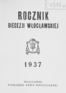 Rocznik Diecezji Włocławskiej na Rok 1937