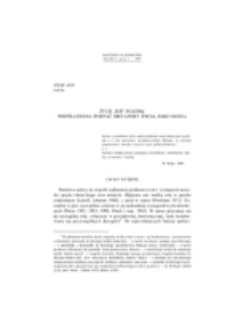 Życie jest plazmą : wsp&oacute;łczesna postać metafory życia jako ognia.
