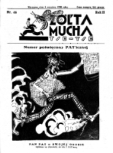 Żółta Mucha Tse-Tse. R. 2, nr 46 (9 września 1930)