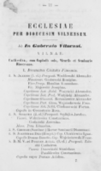 Ecclesiae per Dioecesim Vilnensem 1857