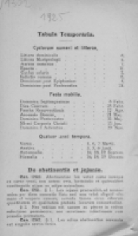 Directorium Horarum Canonicarum et Missarum pro Dioecesi Vilnensi 1925