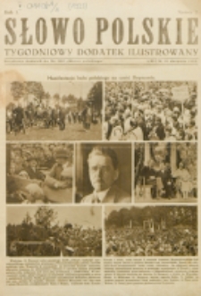 Słowo Polskie : tygodniowy dodatek ilustrowany. R. 1, nr 2 (1925). : bezpłatny dodatek do Nr 237 "Słowa Polskiego"