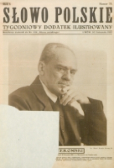 Słowo Polskie : tygodniowy dodatek ilustrowany. R. 1, nr 15 (1925) : bezpłatny dodatek do Nr 328 "Słowa Polskiego"