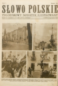 Słowo Polskie : tygodniowy dodatek ilustrowany. R. 1, nr 18 (1925) : bezpłatny dodatek do Nr 349 "Słowa Polskiego"
