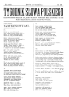 Tygodnik Słowa Polskiego. Nr 13 (1902)