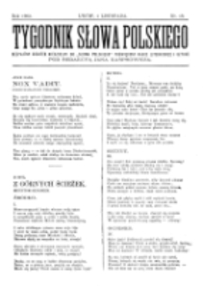 Tygodnik Słowa Polskiego. Nr 18 (1902)