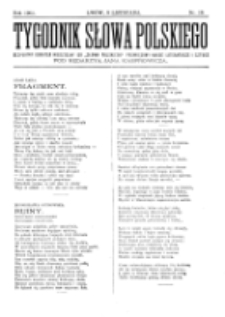 Tygodnik Słowa Polskiego. Nr 19 (1902)