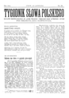 Tygodnik Słowa Polskiego. Nr 20 (1902)
