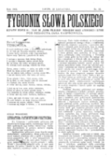 Tygodnik Słowa Polskiego. Nr 21 (1902)