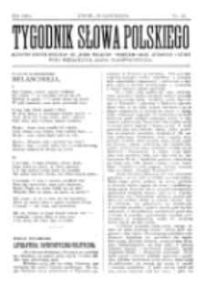 Tygodnik Słowa Polskiego. Nr 22 (1902)